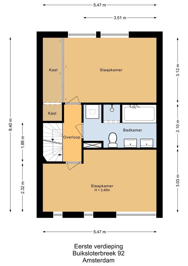 Buiksloterbreek 92, Amsterdam plattegrond-1