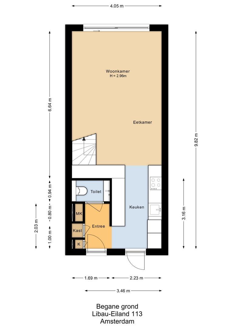 Libau-eiland 113, Amsterdam plattegrond-1
