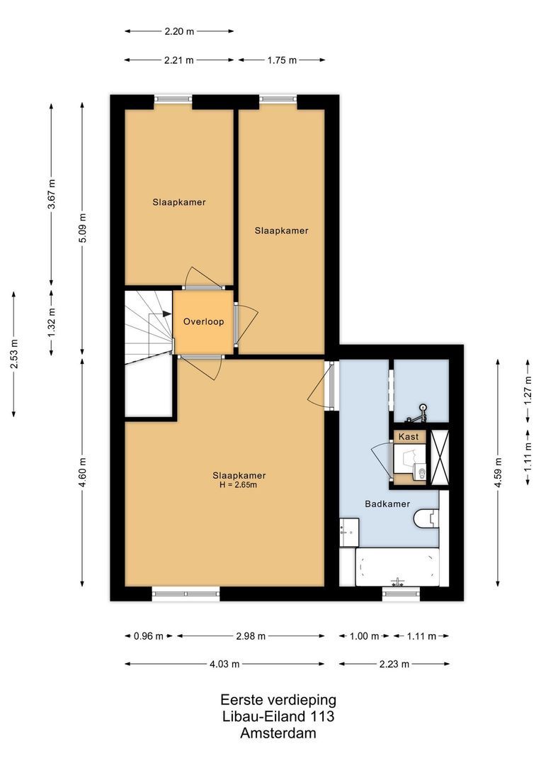 Libau-eiland 113, Amsterdam plattegrond-2