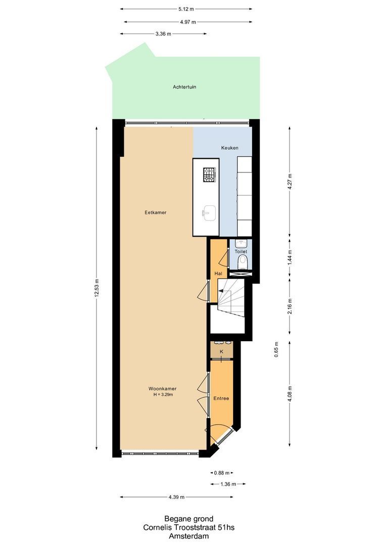 Cornelis Trooststraat 51 H, Amsterdam plattegrond-0