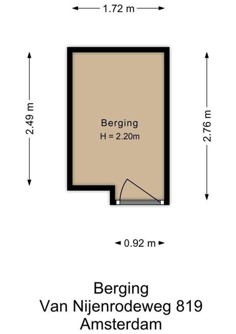 Van Nijenrodeweg 819, Amsterdam plattegrond-2
