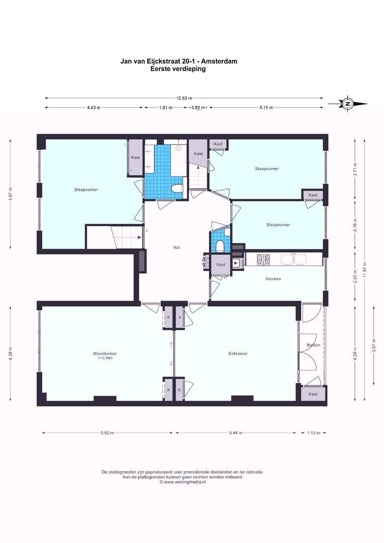 Jan van Eijckstraat 20 1, Amsterdam plattegrond-1