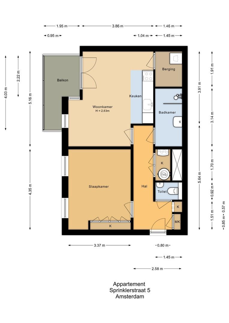Sprinklerstraat 5, Amsterdam plattegrond-0