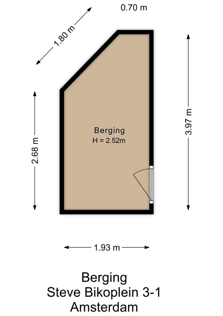 Steve Bikoplein 3 1, Amsterdam plattegrond-2