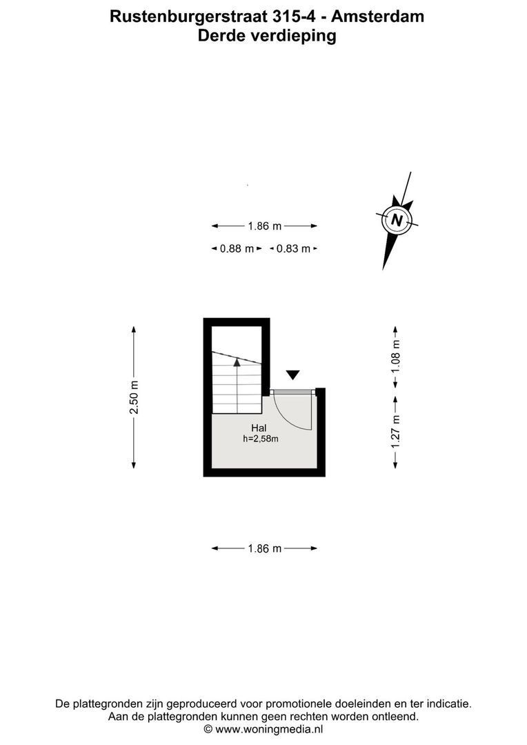 Rustenburgerstraat 315 4, Amsterdam plattegrond-0