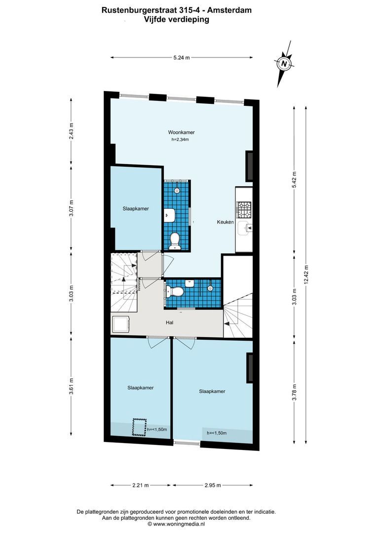Rustenburgerstraat 315 4, Amsterdam plattegrond-2
