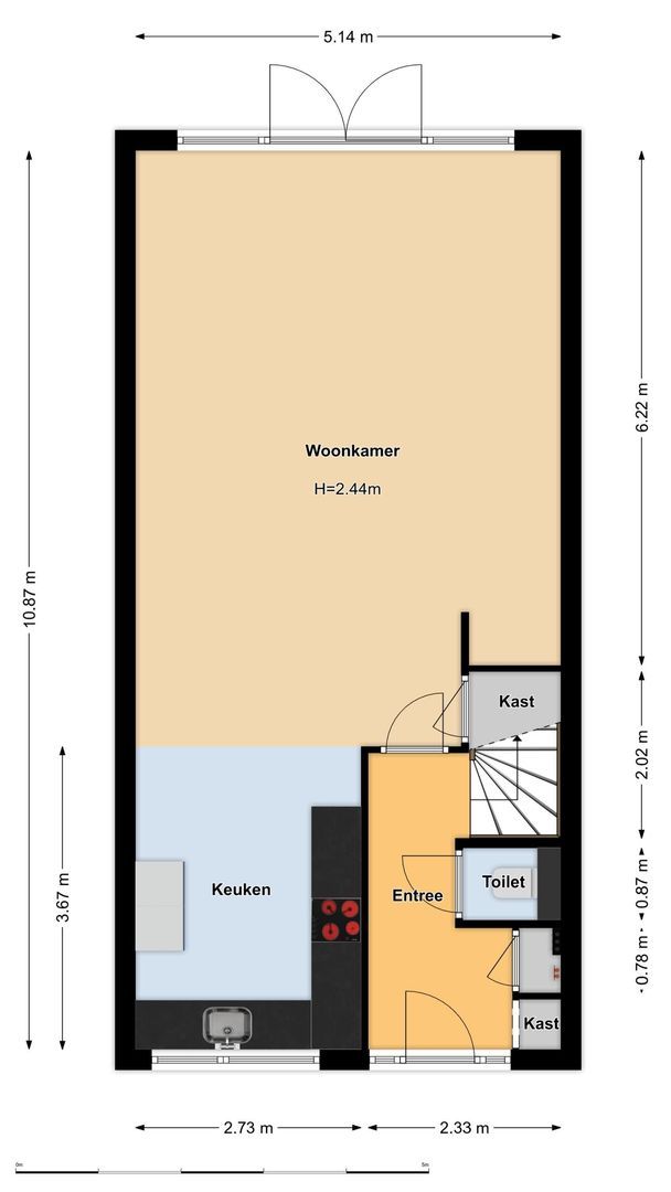 Tjalk 112, Diemen plattegrond-0