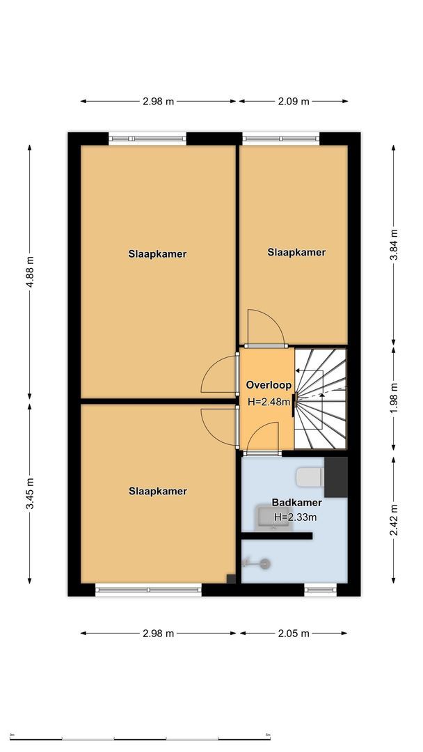 Tjalk 112, Diemen plattegrond-2
