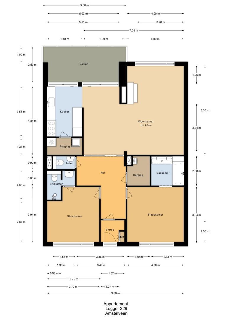 Logger 229, Amstelveen plattegrond-0
