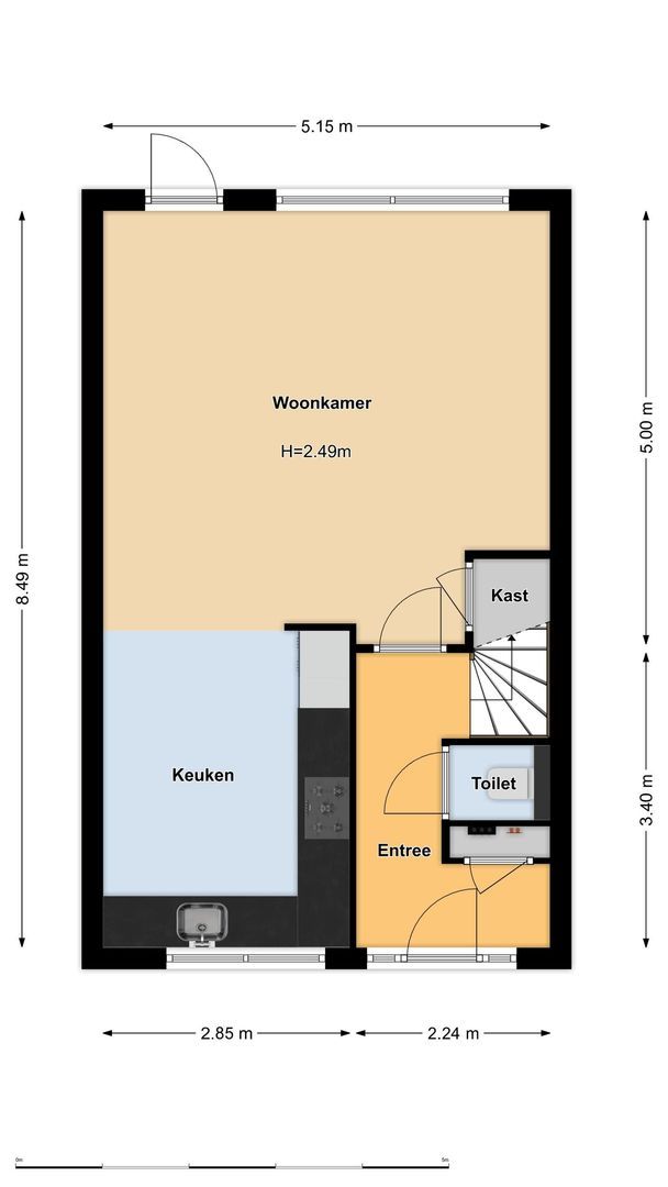 Rietgors 19, Diemen plattegrond-0