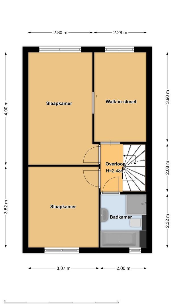 Rietgors 19, Diemen plattegrond-3