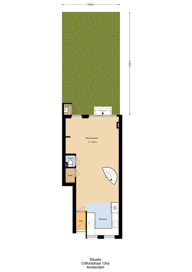 Cliffordstraat 13 H, Amsterdam plattegrond-4