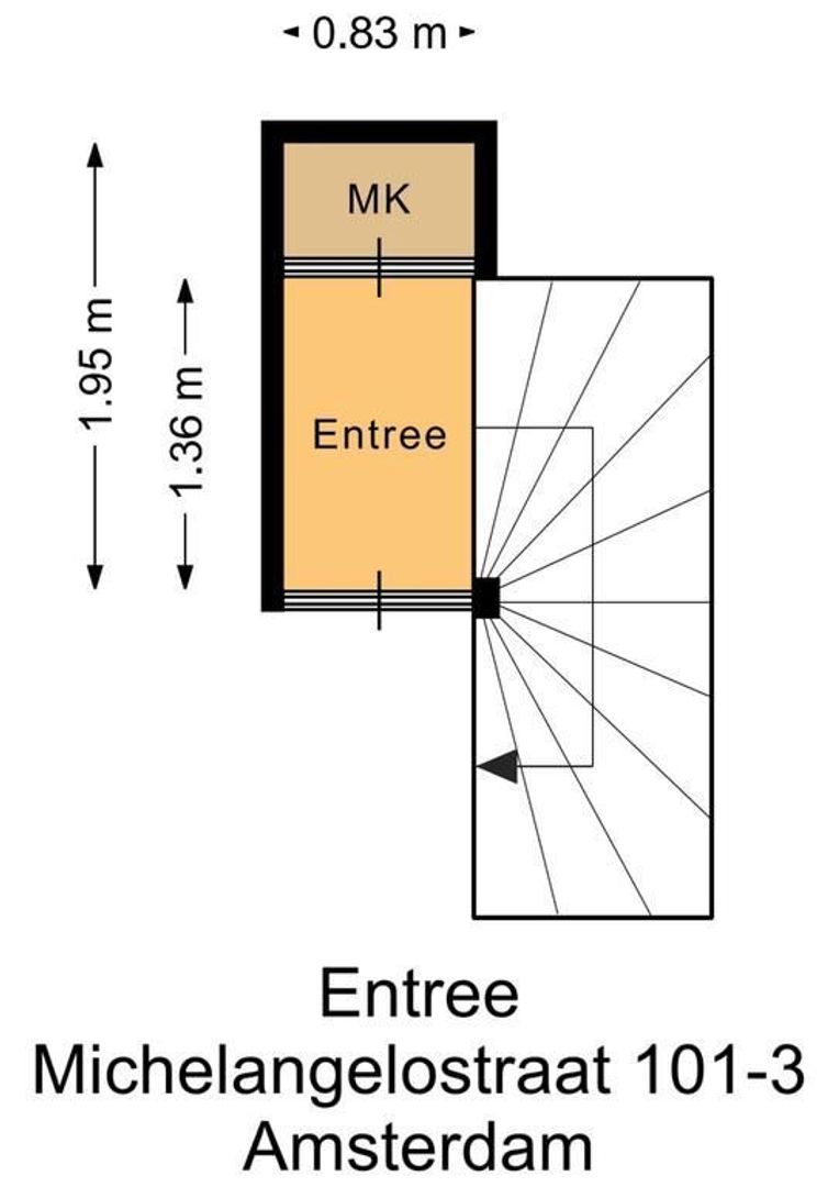 Michelangelostraat 101 3, Amsterdam plattegrond-2