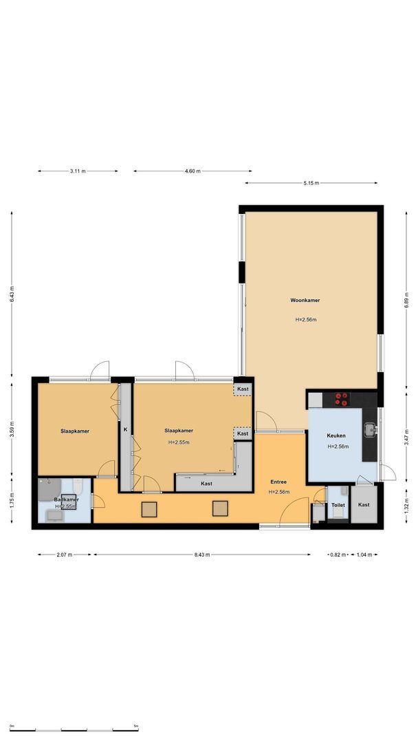 Eikenrodelaan 3, Amstelveen plattegrond-0