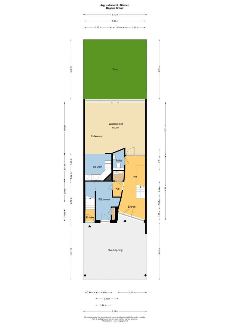 Argusvlinder 6, Diemen plattegrond-0