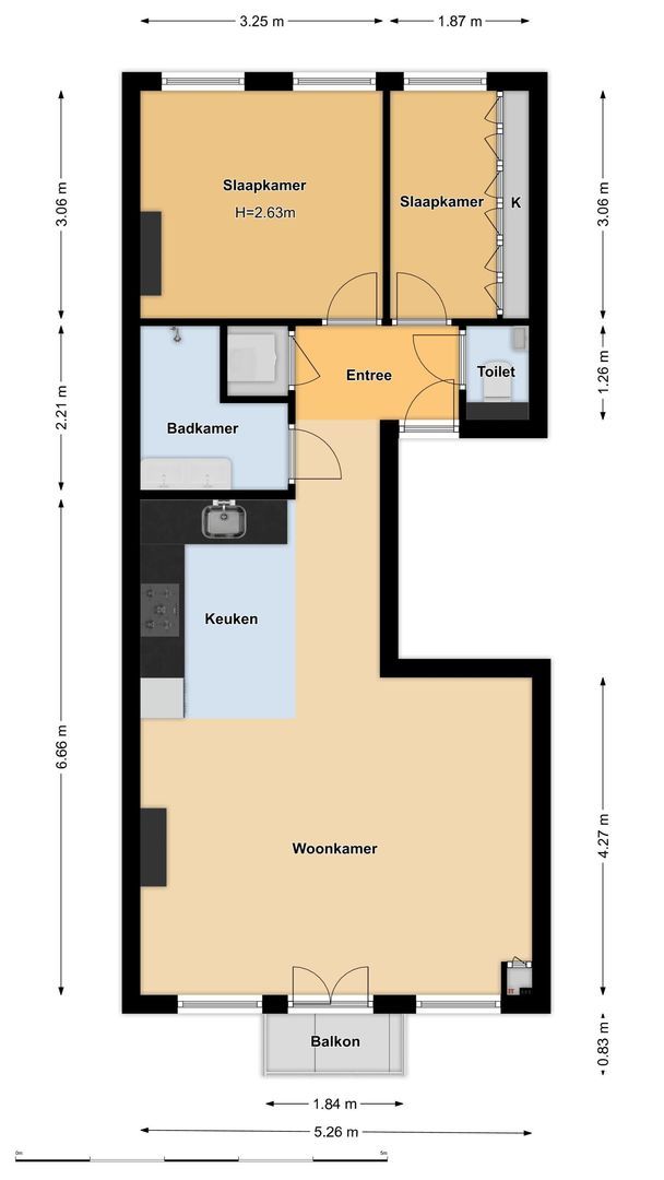 Domselaerstraat 29 2, Amsterdam plattegrond-0