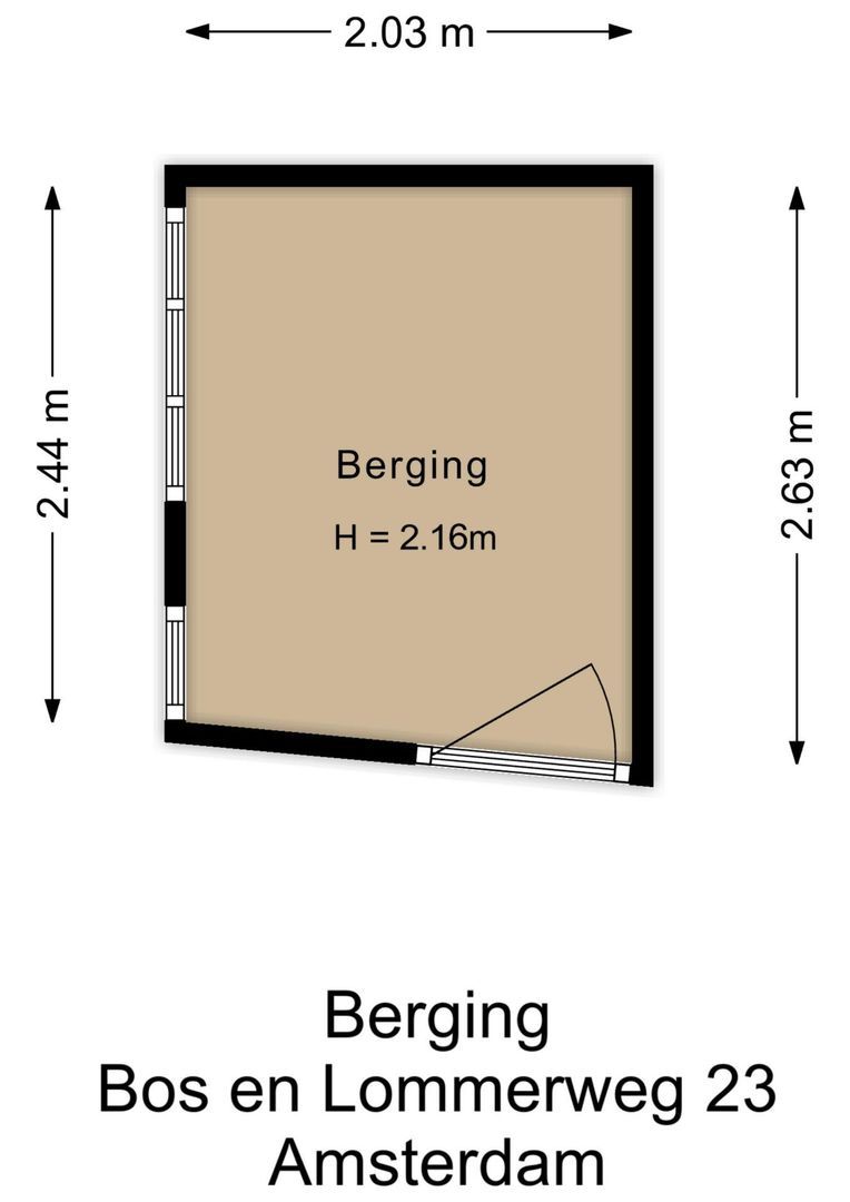 Bos en Lommerweg 23 3, Amsterdam plattegrond-2