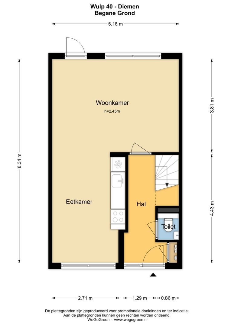 Wulp 40, Diemen plattegrond-0