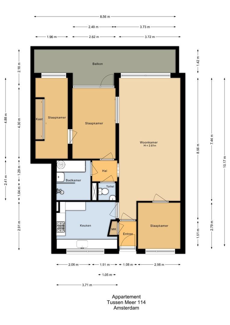 Tussen Meer 114, Amsterdam plattegrond-0