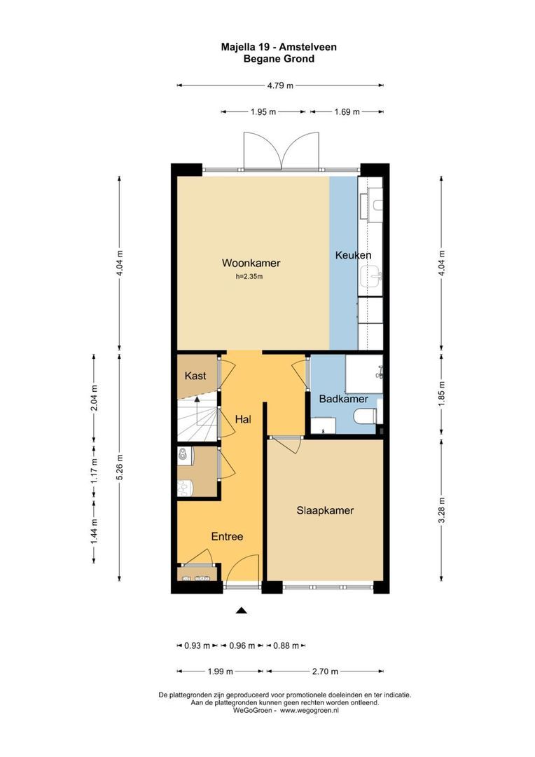 Majella 19, Amstelveen plattegrond-0