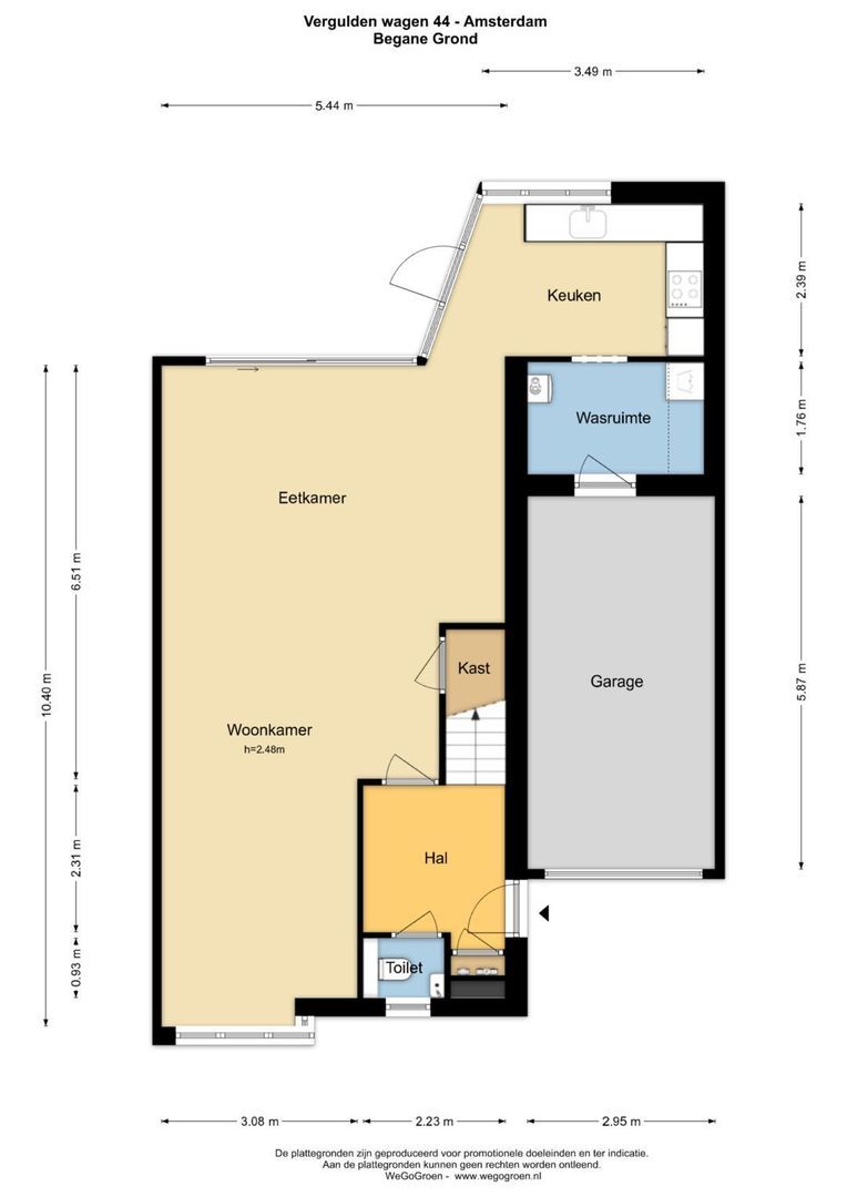 Vergulden Wagen 44, Diemen plattegrond-0