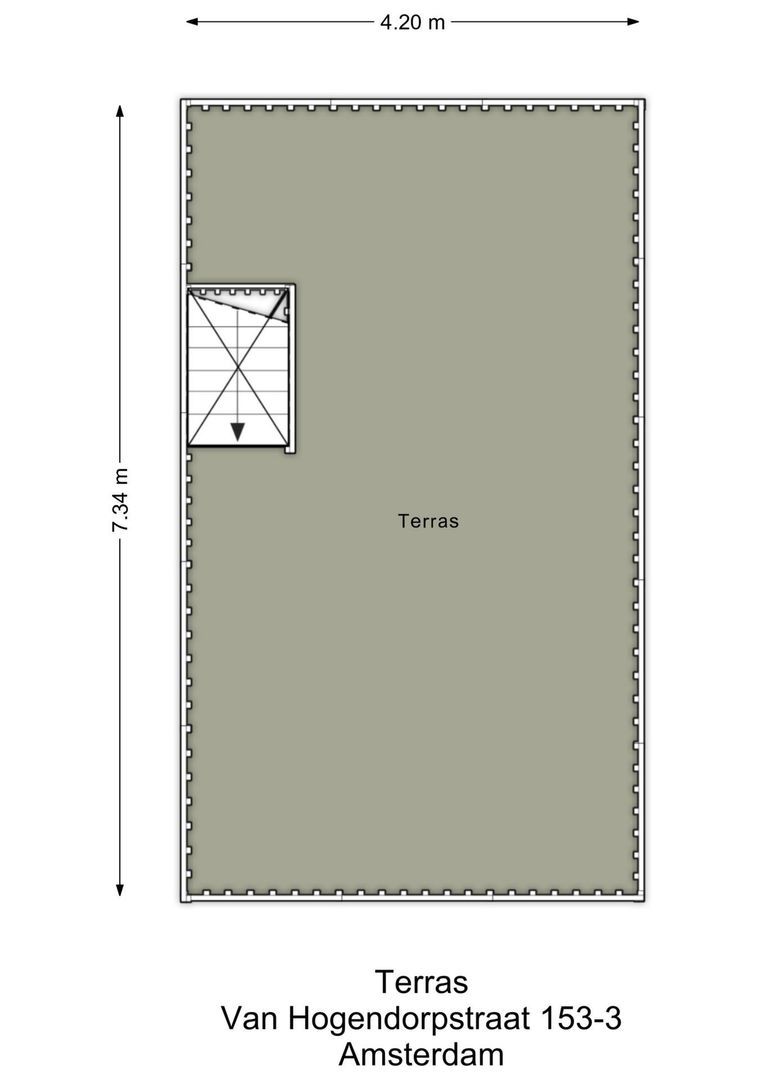 Van Hogendorpstraat 153 3, Amsterdam plattegrond-0