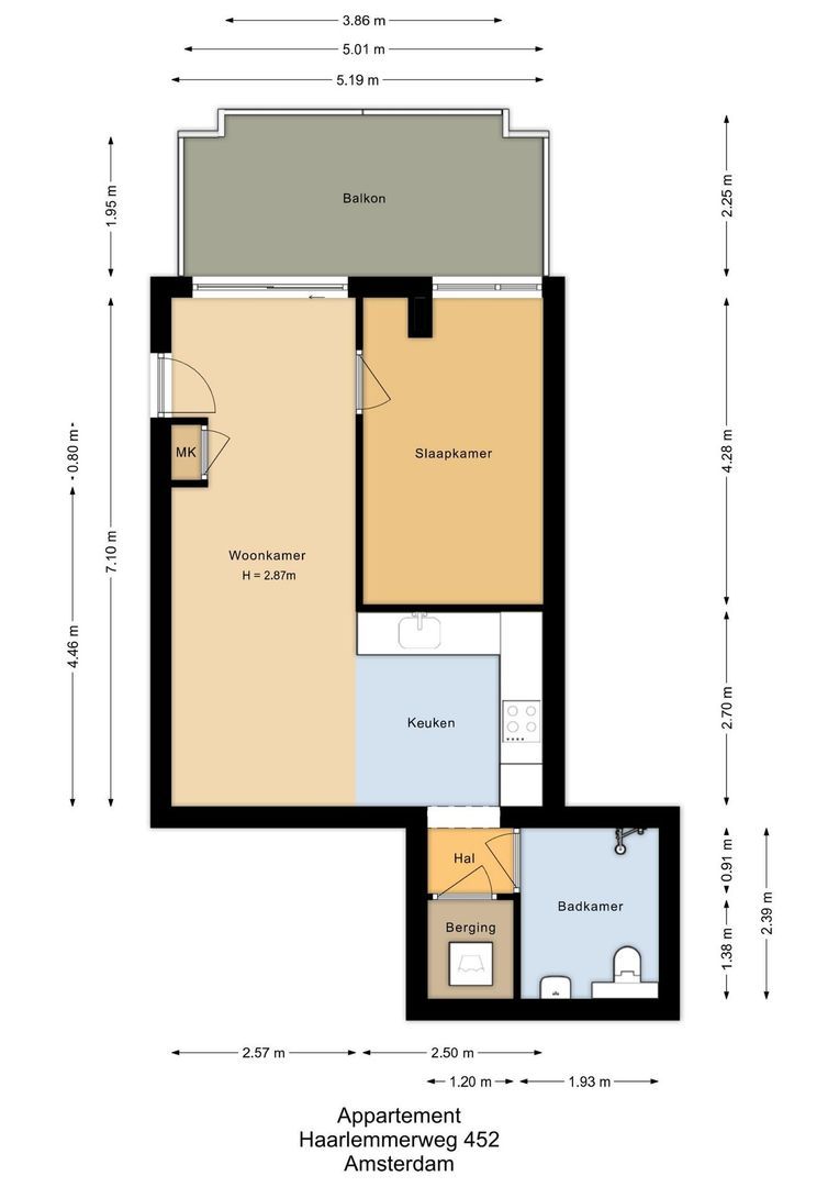 Haarlemmerweg 452, Amsterdam plattegrond-0