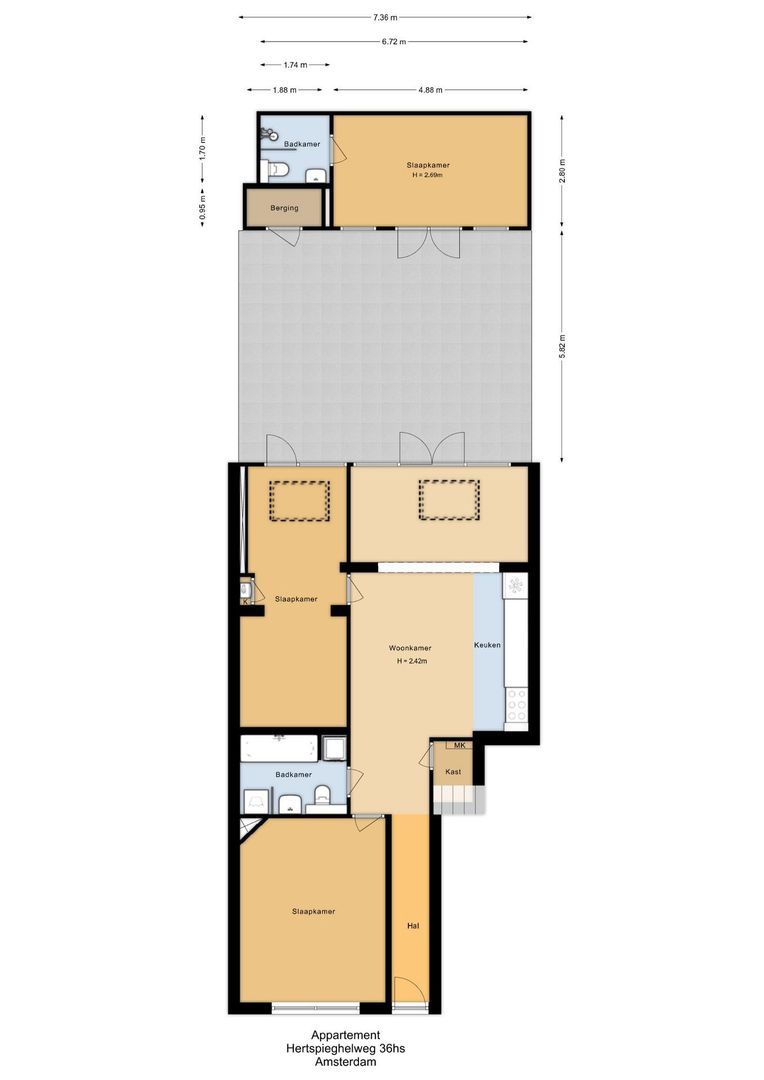 Hertspieghelweg 36 H, Amsterdam plattegrond-0
