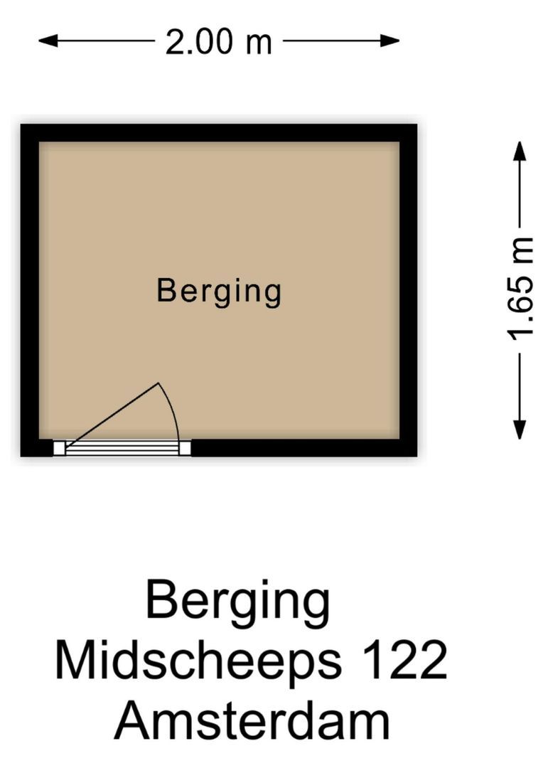 Midscheeps 122, Amsterdam plattegrond-2