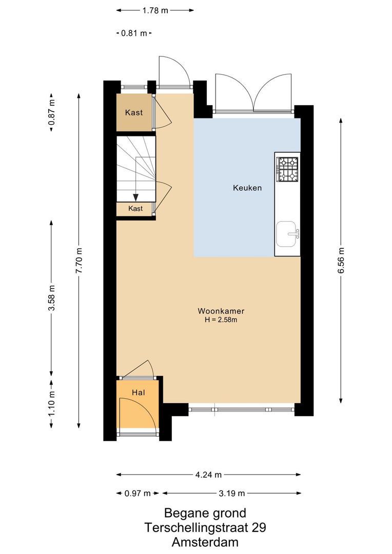 Terschellingstraat 29, Amsterdam plattegrond-0