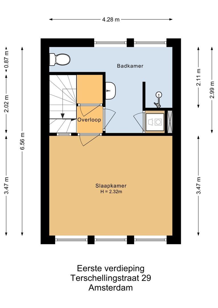 Terschellingstraat 29, Amsterdam plattegrond-1