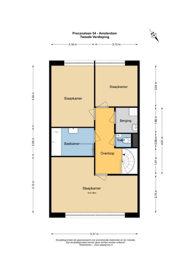 Pracanalaan 54, Amsterdam plattegrond-9