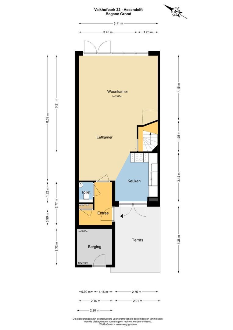 Valkhofpark 22, Assendelft plattegrond-0