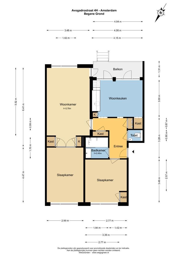 Avogadrostraat 4 H, Amsterdam plattegrond-0