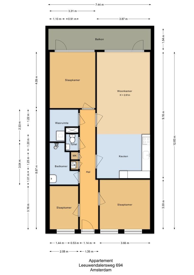 Leeuwendalersweg 694, Amsterdam plattegrond-0