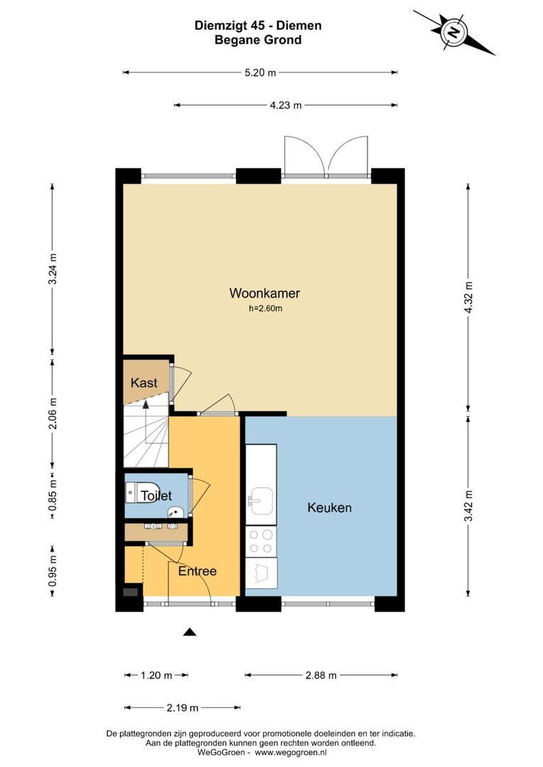 Diemzigt 45, Diemen plattegrond-1