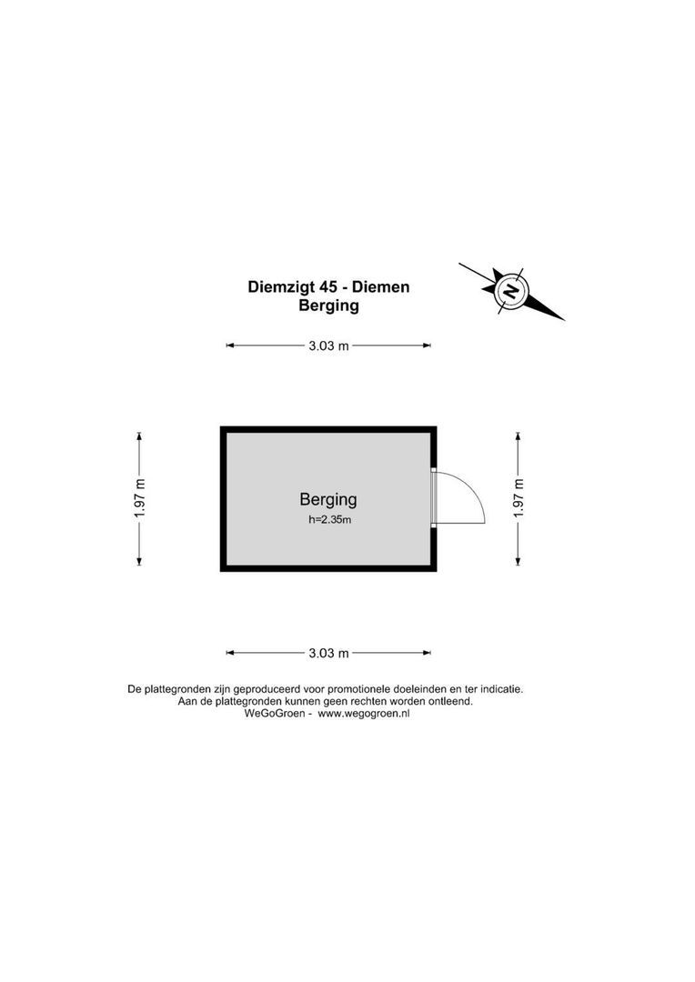 Diemzigt 45, Diemen plattegrond-4