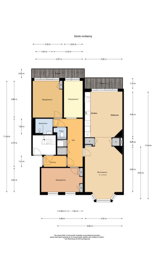 Rooseveltlaan 113 1, Amsterdam plattegrond-0