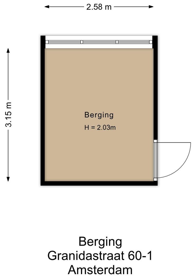 Granidastraat 60 1, Amsterdam plattegrond-2