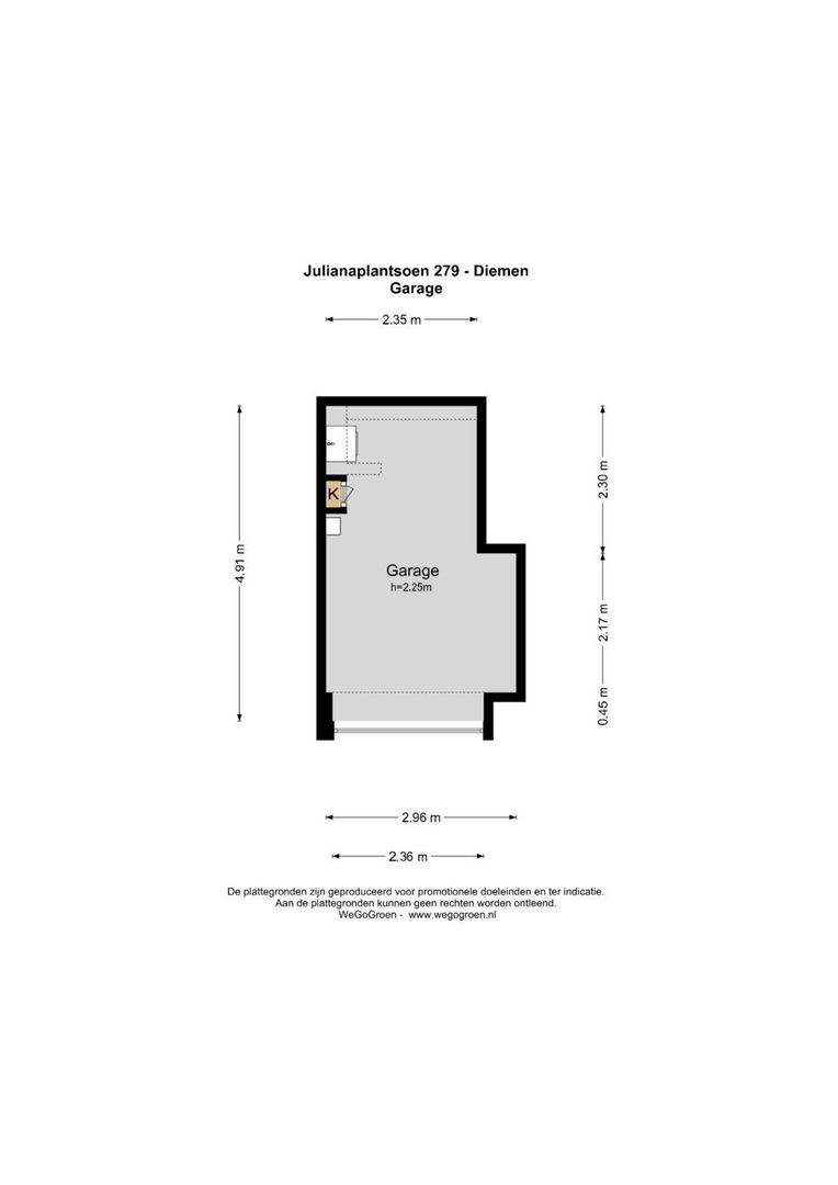 Julianaplantsoen 279, Diemen plattegrond-7