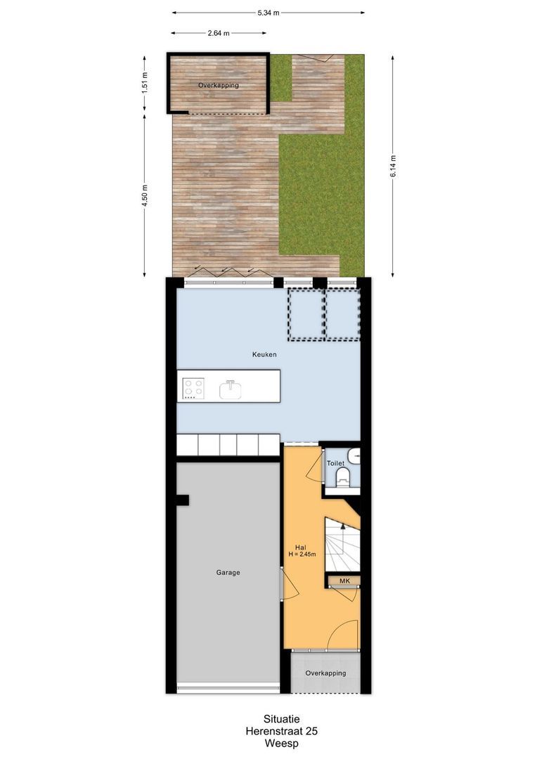 Herenstraat 25, Weesp plattegrond-2