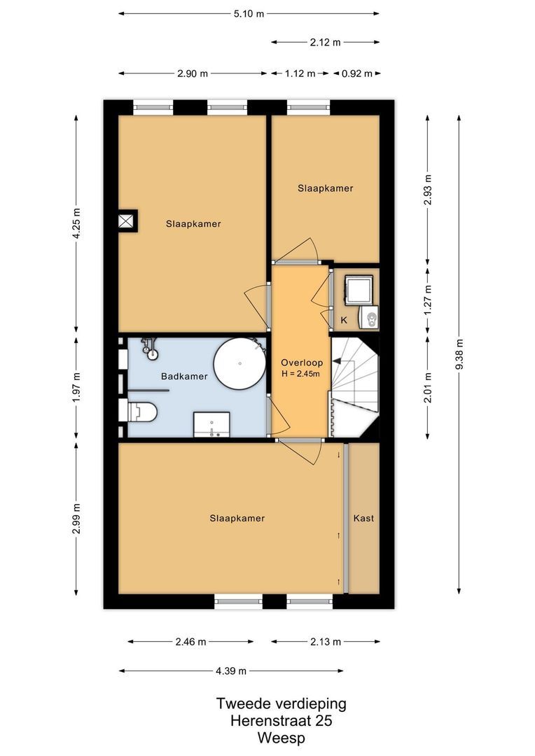Herenstraat 25, Weesp plattegrond-3