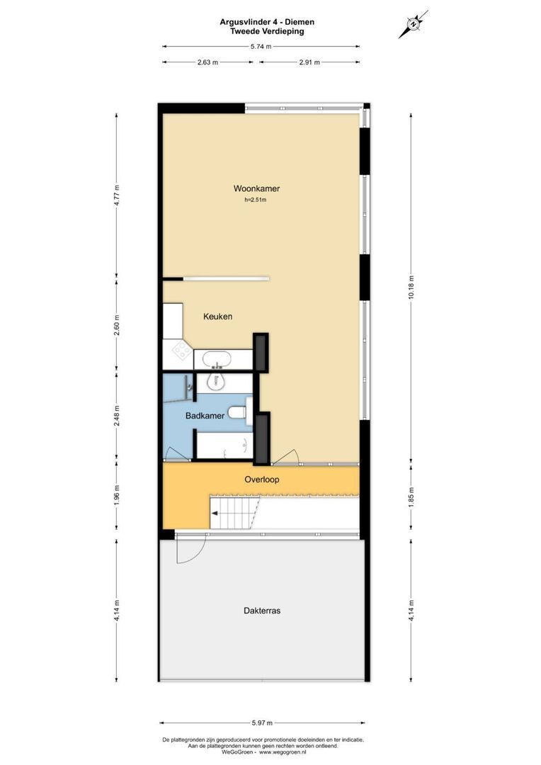 Argusvlinder 4, Diemen plattegrond-7