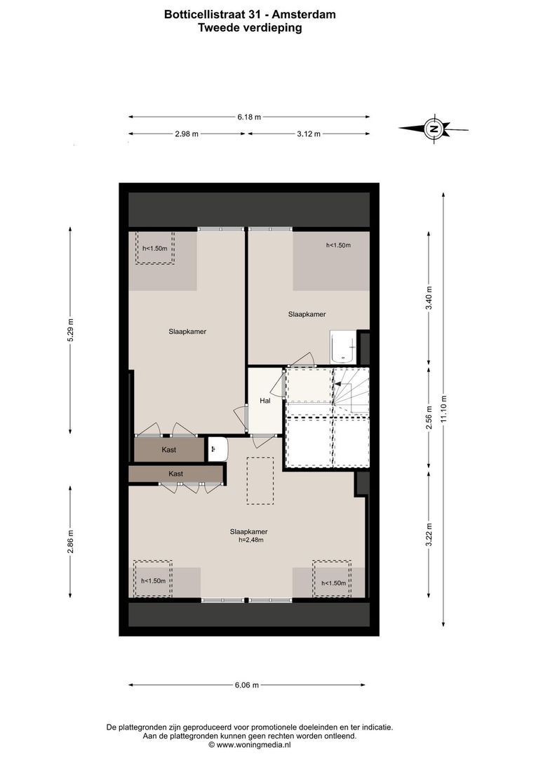 Botticellistraat 31, Amsterdam plattegrond-2