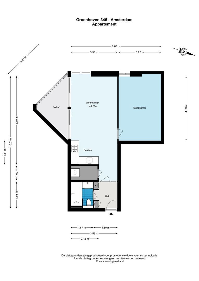 Groenhoven 346, Amsterdam plattegrond-0