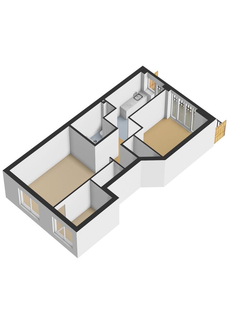 Tweede Van der Helststraat 44 1, Amsterdam plattegrond-1