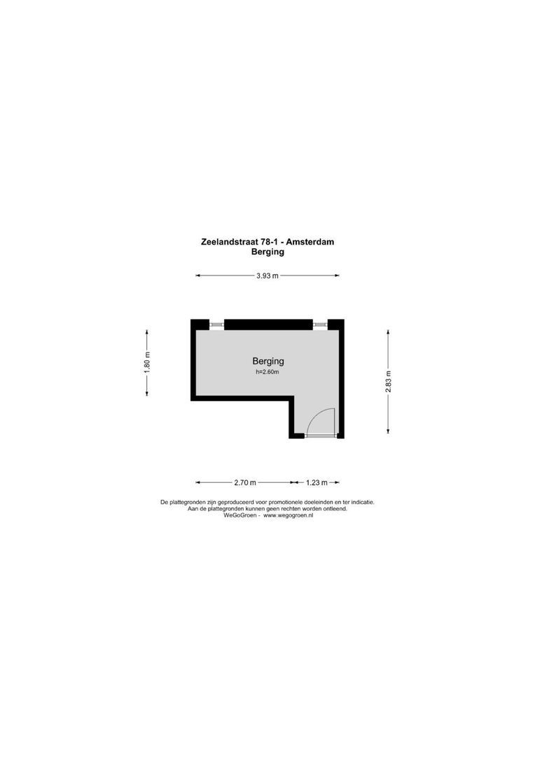 Zeelandstraat 78 1, Amsterdam plattegrond-1