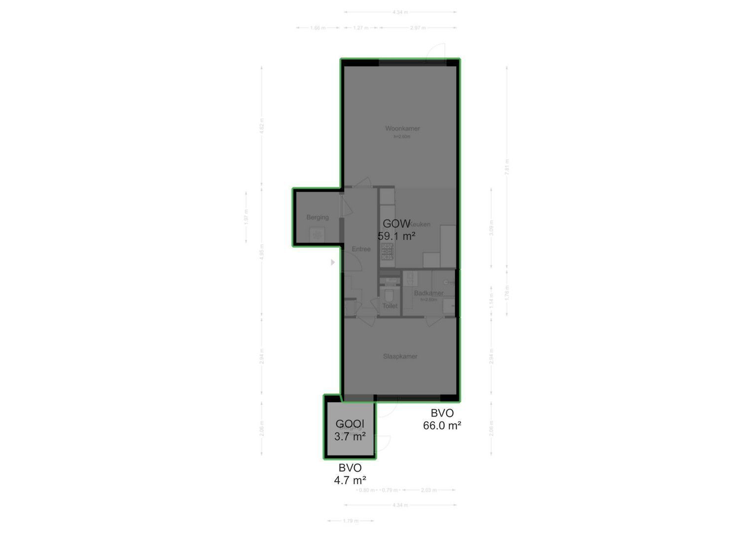 Opijnenhof 46, Amsterdam plattegrond-0