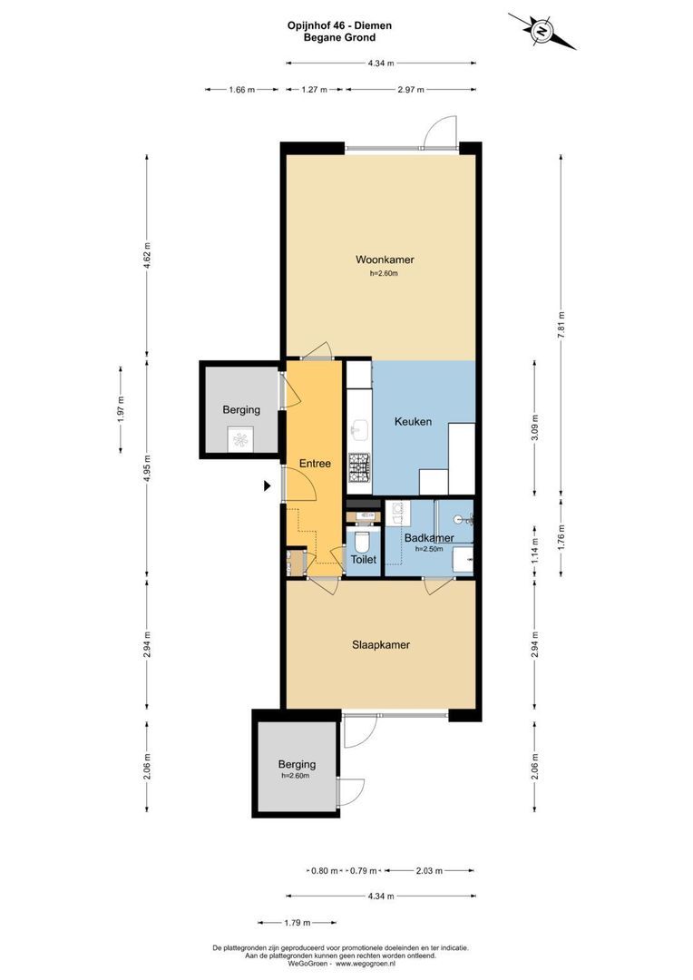 Opijnenhof 46, Amsterdam plattegrond-1