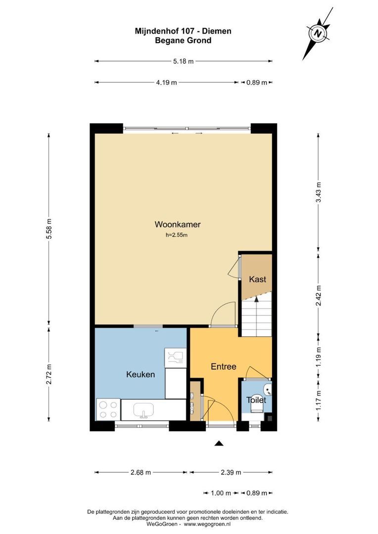 Mijndenhof 107, Amsterdam plattegrond-1